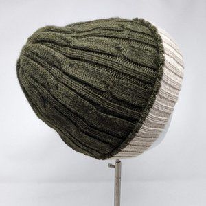 Alpaca hand knitted reversible hat / unisex / Peruvian winter hat